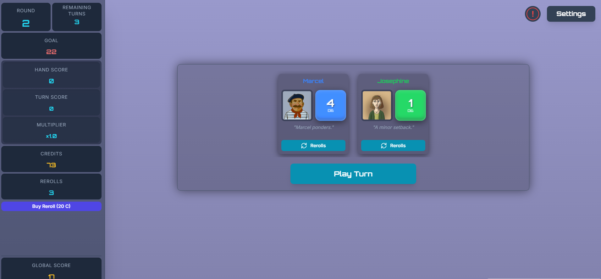 Vignette Dice Rogues